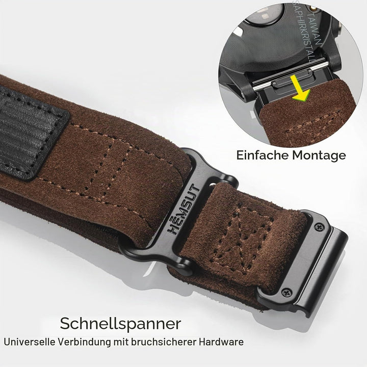 Armband für Garmin,Uhrenarmband Kompatibel mit Garmin superrobustes Nylon-Sportarmband für fēnix/For