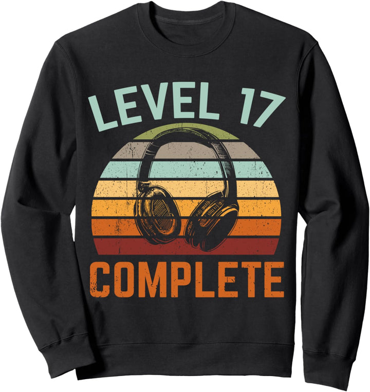 17.Geburtstag Video Gamer Level 17 Complete Sweatshirt
