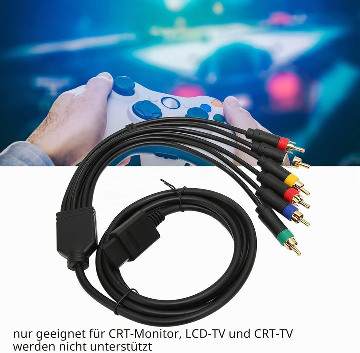 RGB RGBS Stabiles Komponenten-AV-Kabel mit Hoher Flexibilität und 4 BNC-Köpfen für NGC N64 SFC SNES-