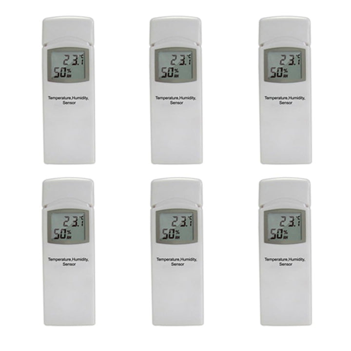 froggit Set DP50 / WH31A Mehrkanal Thermo-Hygrometer Temperatur-Luftfeuchte Funksensor (6), 6
