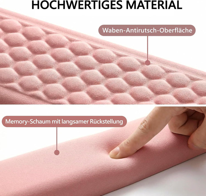 DULCE DOM Ergonomische Handgelenkauflage für Tastatur | Memory-Schaum mit rutschfester Unterseite |