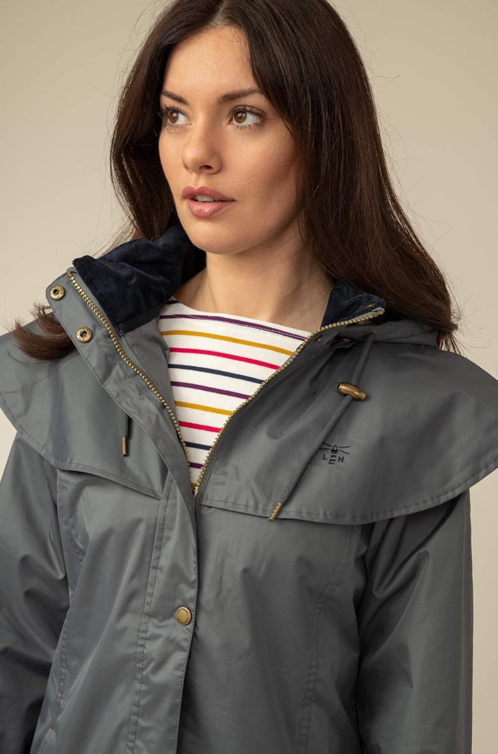 Lighthouse Outback - Damen Regenmantel - lang - wasserdicht 36 Urban Grau, 36 Urban Grau