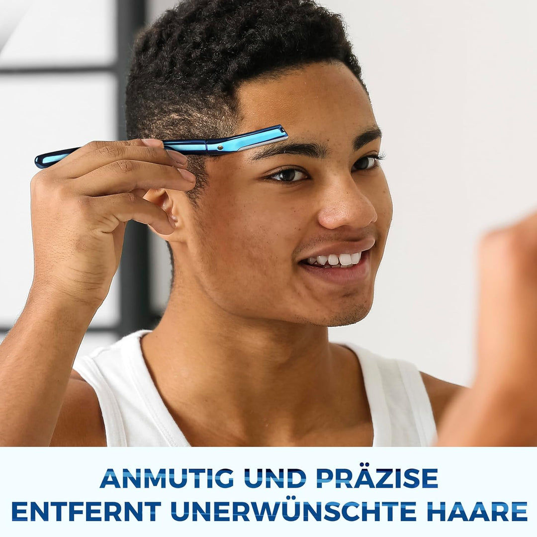 ZOMCHI Augenbrauenrasierer, Gesichtsrasierer für Damen und Herren, Augenbrauentrimmer mit präziser S