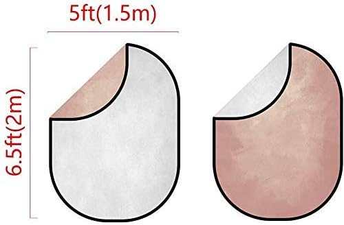 Kate 1,5x2m(5x6,5m) Apricot Pink Abstract Texture/Smoke Grey Faltbarer Hintergrund Doppelseitige Mik