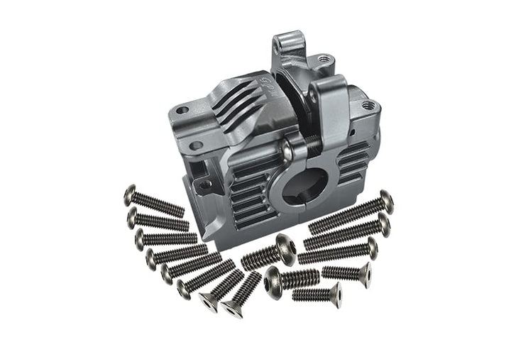 GPM for Traxxas Rustler 4X4 VXL (67076-4) / Hoss 4X4 VXL (90076-4) Aluminum Rear Gear Box - 1 Set Si
