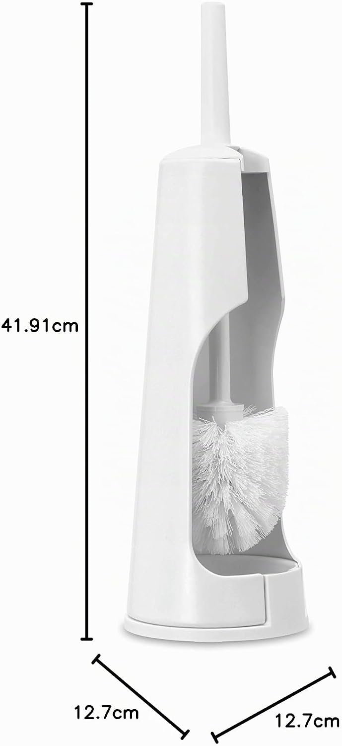 Brabantia Toilettenbürstengarnitur Classic - White White Toilettenbürste und Halter, White Toiletten
