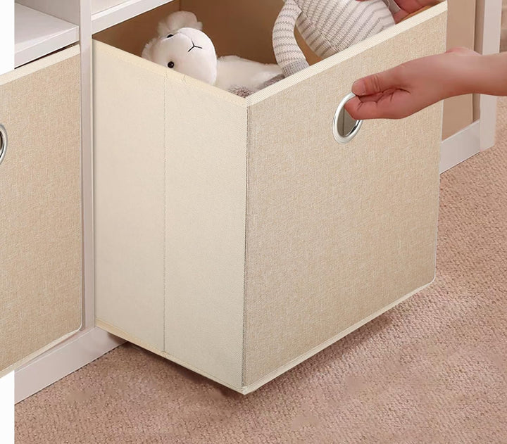 JAKAGO 6 Stück Faltbare Aufbewahrungsbox 30 x 30 x 30 cm Stoff Aufbewahrungswürfel Faltbox für Kalla