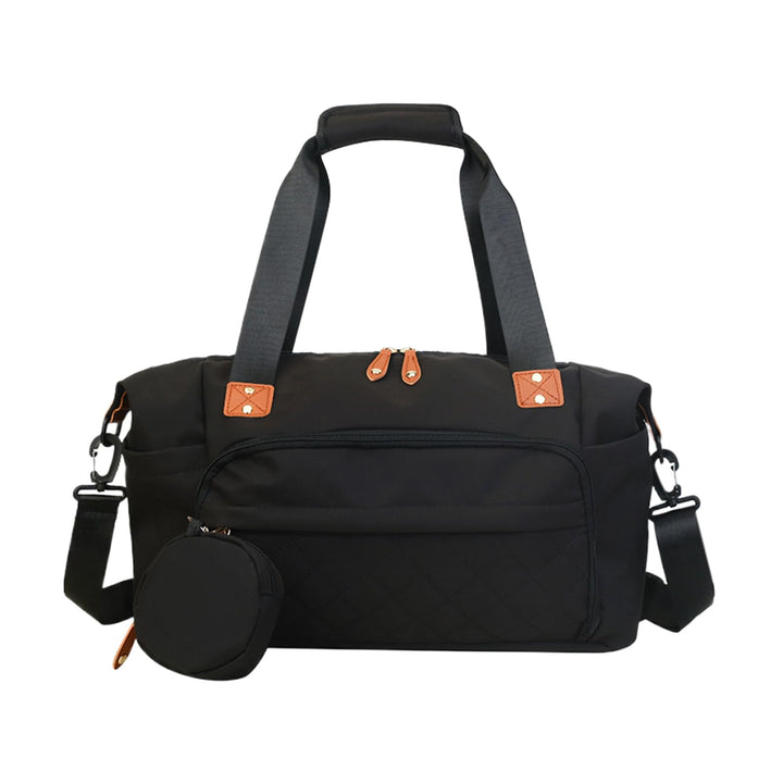 Generisch Large Diaper Bag, 48x20x28cm Nylon Travel Organizer Tote Handbag with Ergonomic Shoulder S