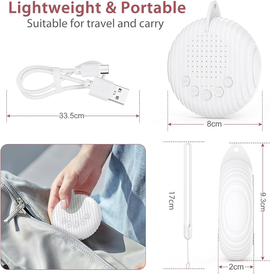 LOFICOPER Soundmaschine White Noise Machine, Tragbare Weisses Rauschen, Kinder Erwachsene Einschlafh
