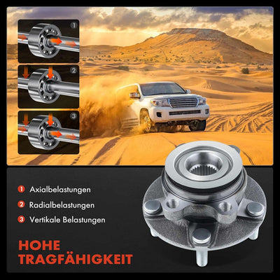 Frankberg 2x Radnabe Radlagersatz Vorderachse Kompatibel mit Juke F15 1.5L-1.6L SUV 2010-2021 X-Trai