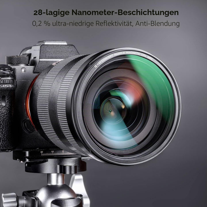 K&amp;F Concept Nano X-Serie Magnetischer Polfilter 77mm mit Magnetischer Adapterring-Zirkularer Polaris