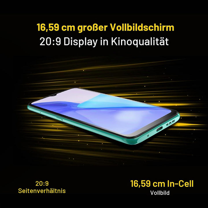 UMIDIGI Power 5 Smartphone Ohne Vertrag,3GB+64GB Handy Günstig,6150mAh Akku,Android 11 Handy ohne ve