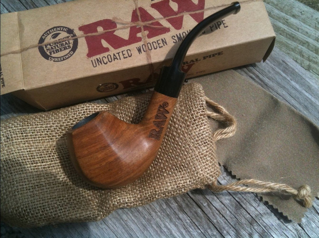 RAW NATURAL WOODEN PIPE