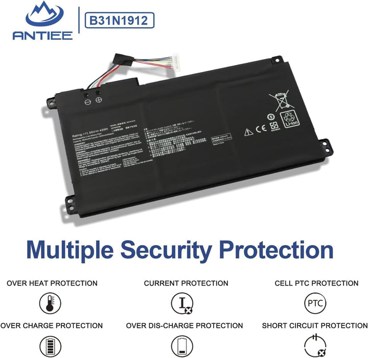 ANTIEE B31N1912 C31N1912Akku Kompatibel mit ASUS VivoBook Go 14 15 E410KA E410MA E510KA E510MA L410M