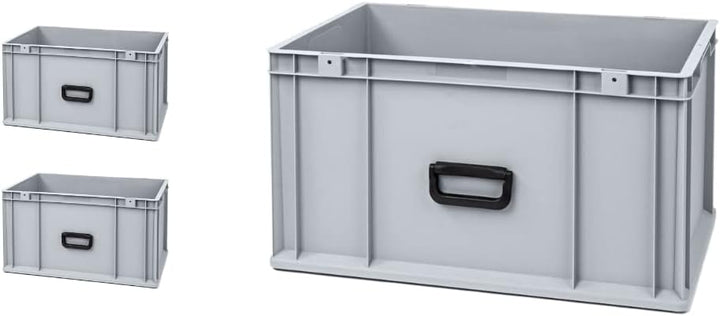 SuperSparSet 3x Eurobox NextGen Portable Uno | HxBxT 32x40x60cm | 65 Liter | Eurobehälter, Transport