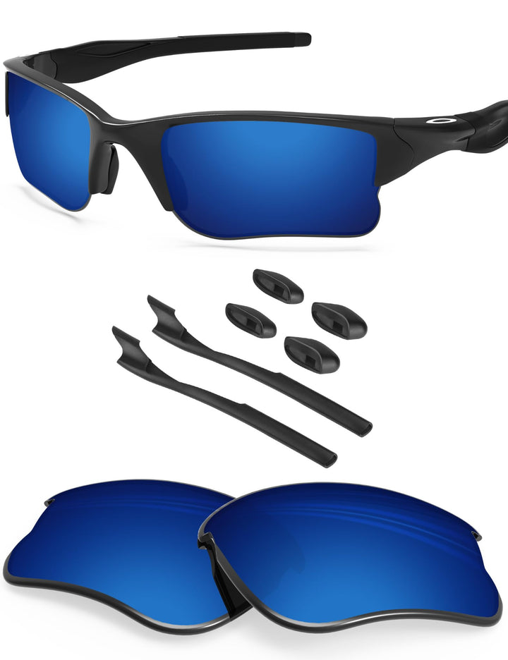 BlazerBuck Anti-salz Polarisierte Ersatzgläser für Oakley Half Jacket 2.0 XL OO9154 Mitternachtsblau