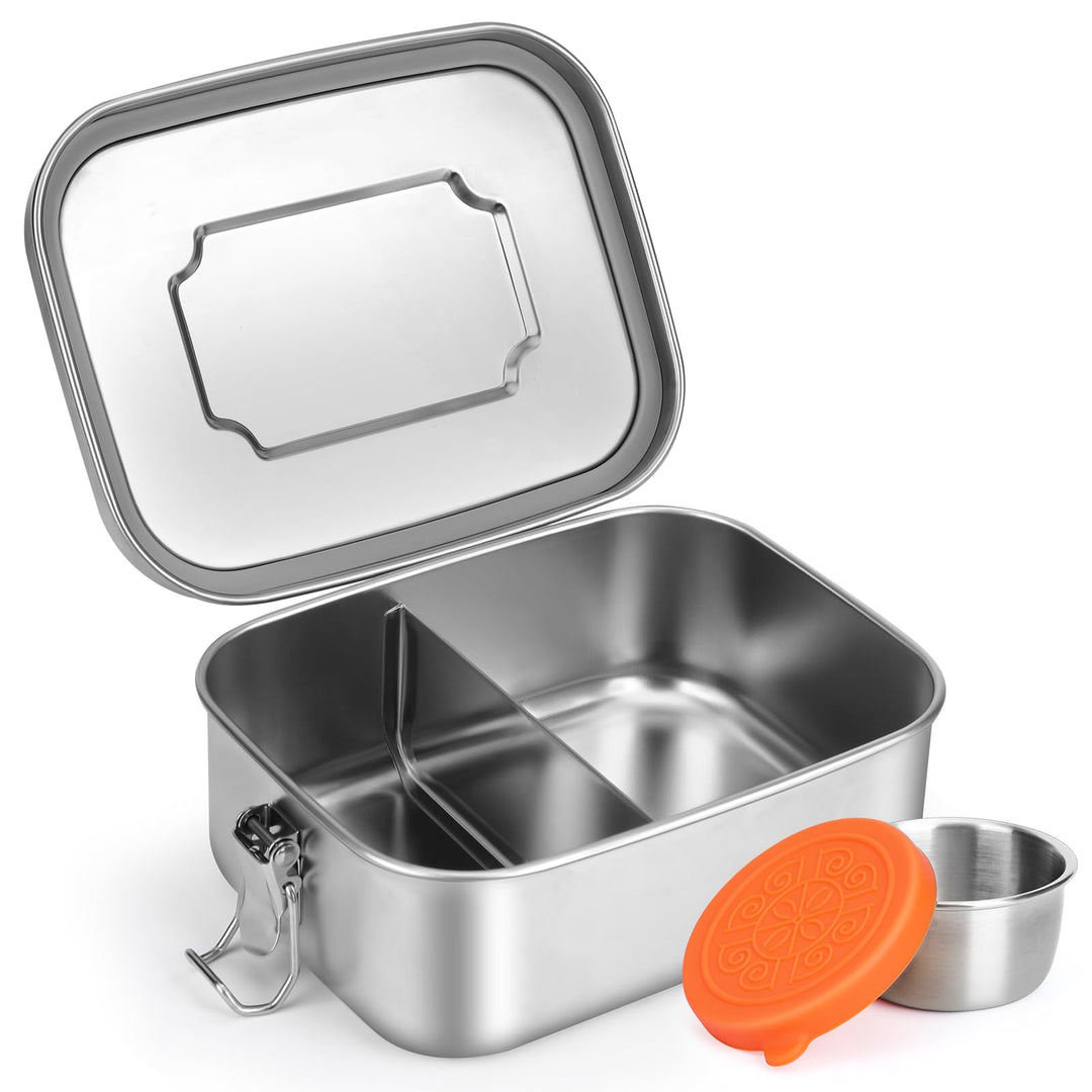 Lunchbox Kinder Bento Box, Brotdose mit Fächern, Robust und Auslaufsicher Brotzeitbox für Kinder Erw