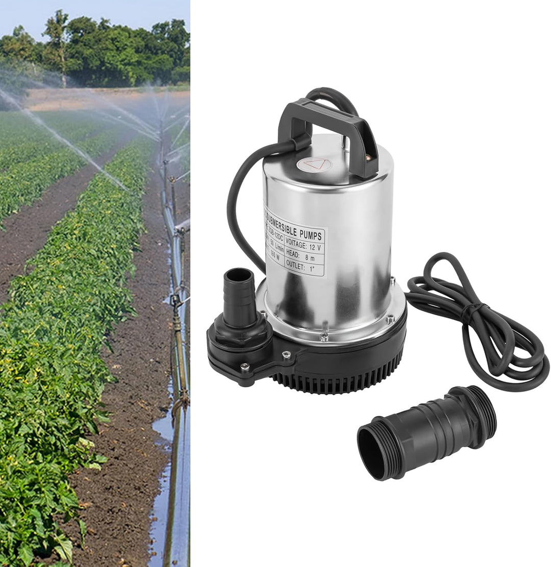 Tauchpumpe Wasserpumpe, 12V 6000L/H Submersible Pump High Water Supply Pressure Fish Pump 160W Für G
