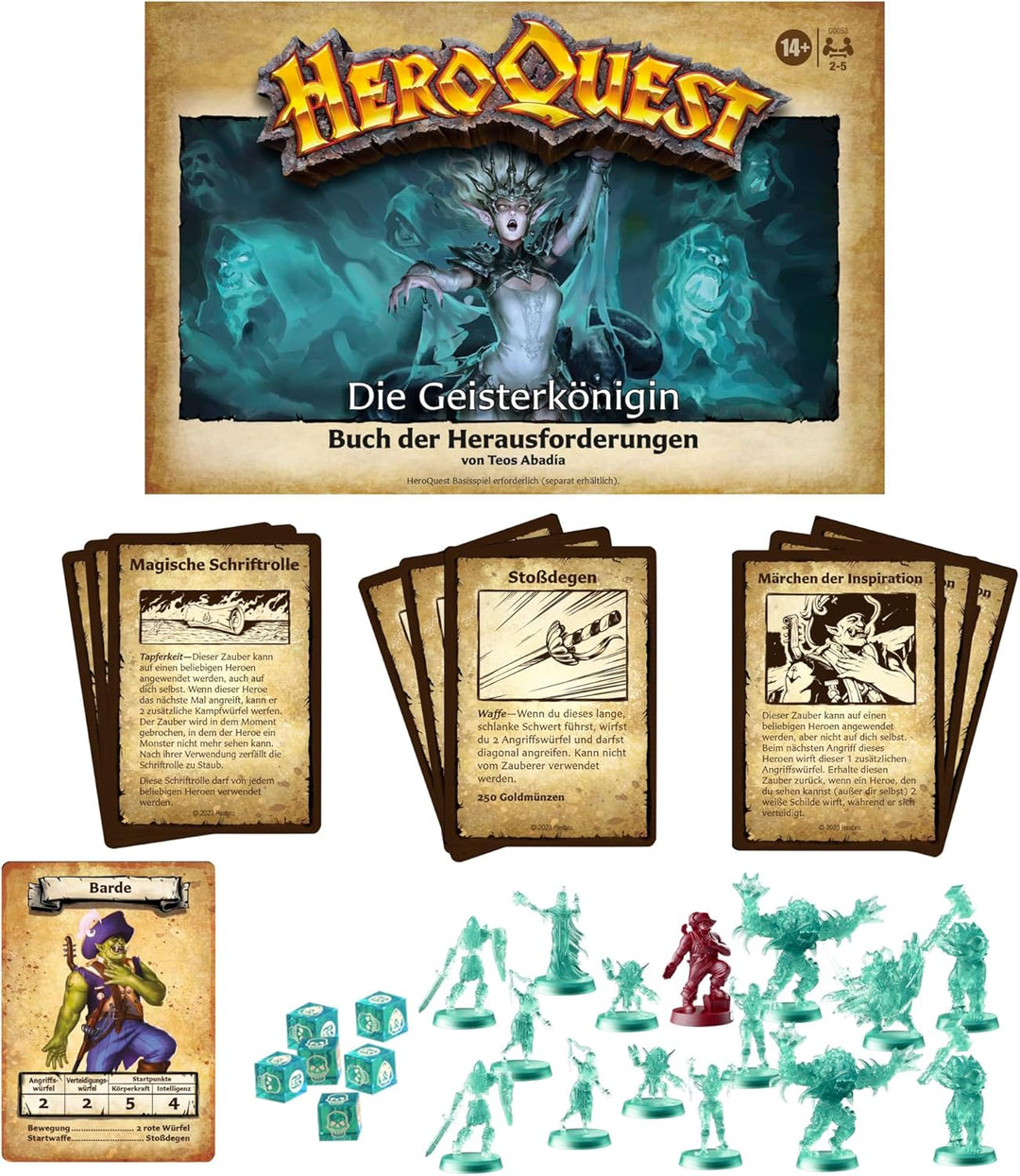 HeroQuest Die Geisterkönigin Abenteuerpack, HeroQuest Basisspiel erforderlich, White Single, Single