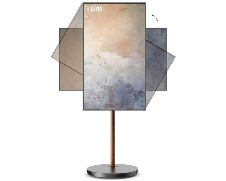 FITUEYES Design TV Ständer für 24-48" TV Mobiler TV Stand Rollbar 90° Bildschirmdrehung Kompakt Plat