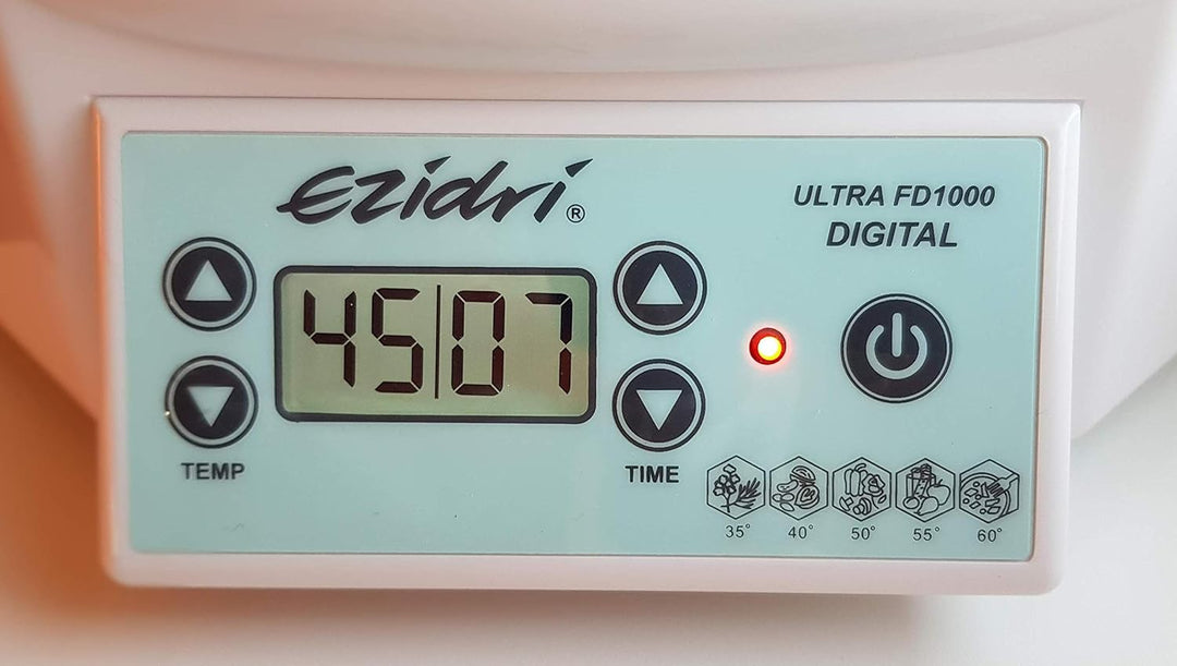 EZIDRI FD1000 ULTRA Digital - Dörrautomat mit grosser Kapazität (5 Siebe erweiterbar auf 30), gleich