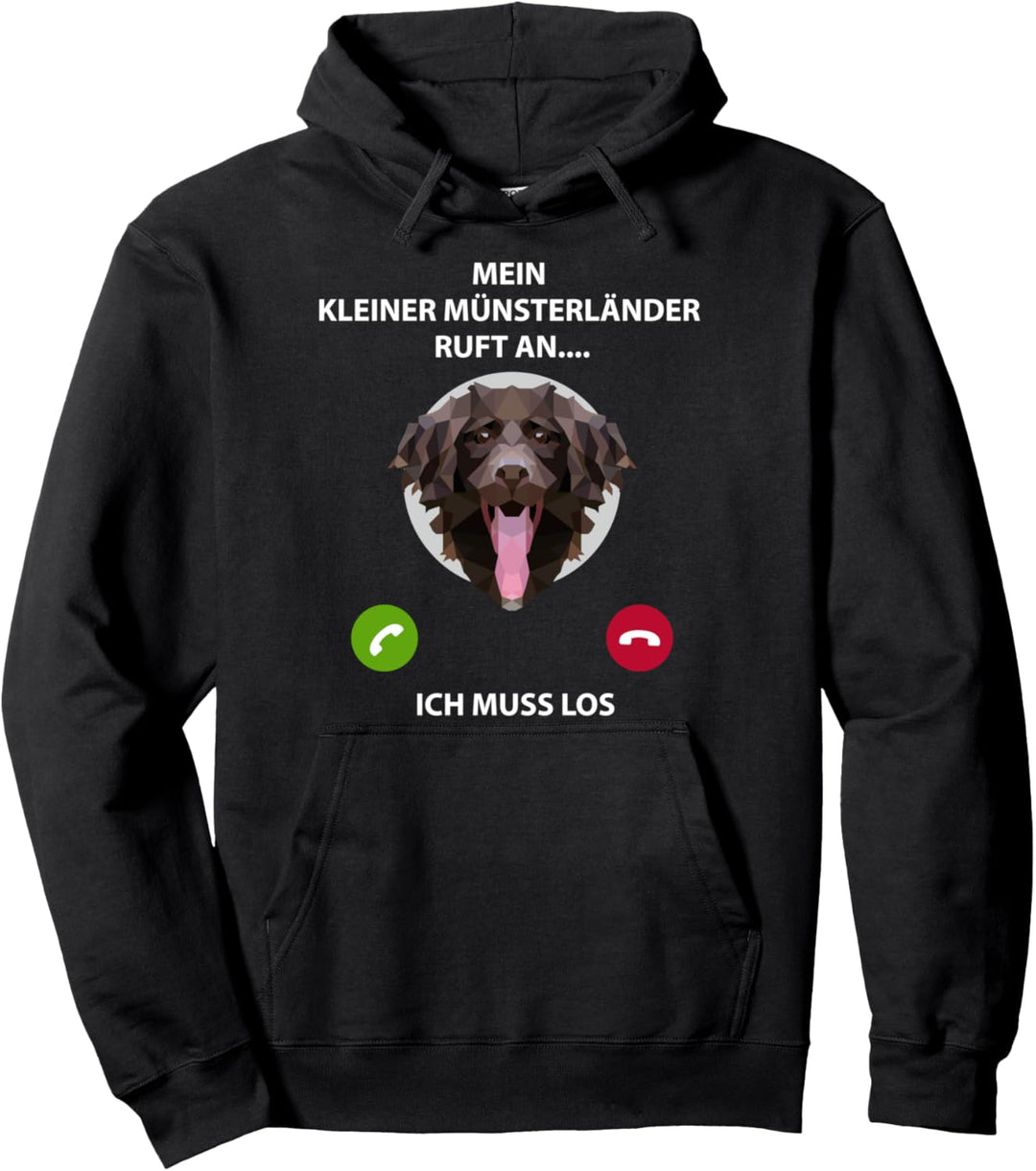 Hunde Anruf Design - Kleiner Münsterländer Geschenk Pullover Hoodie