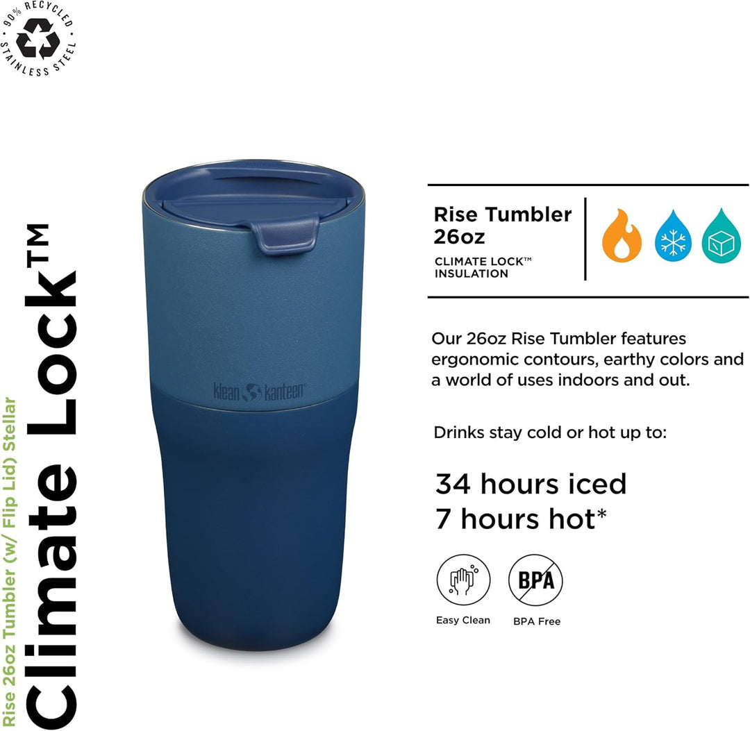 Klean Kanteen Rise 768ml Tumbler w/Flip Lid Stellar, Stellar