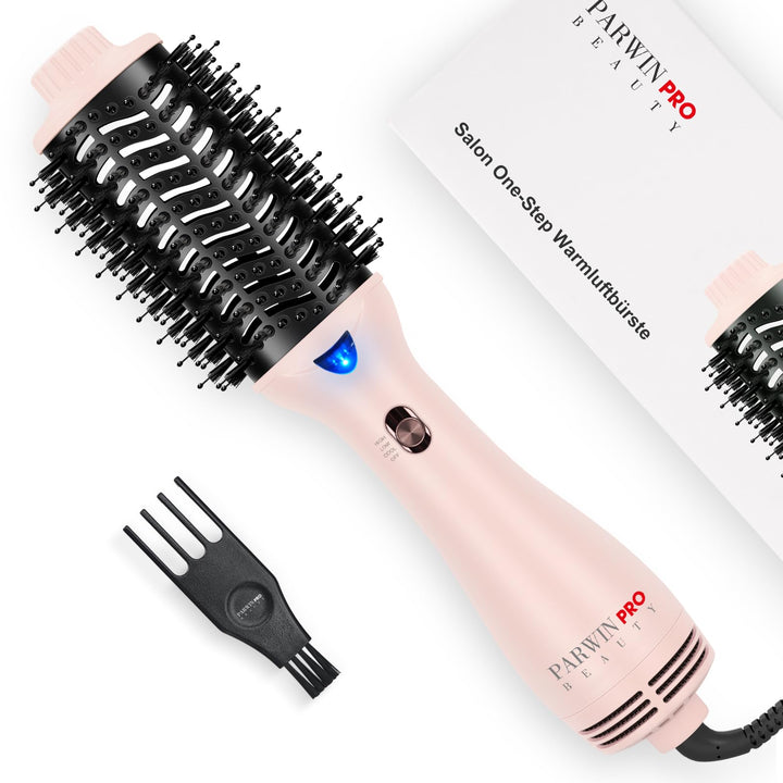 One-Step Warmluftbürste Föhnbürste, PARWIN PRO BEAUTY Rundbürstenföhn, 4 in 1 Ovale Haartrockner loc