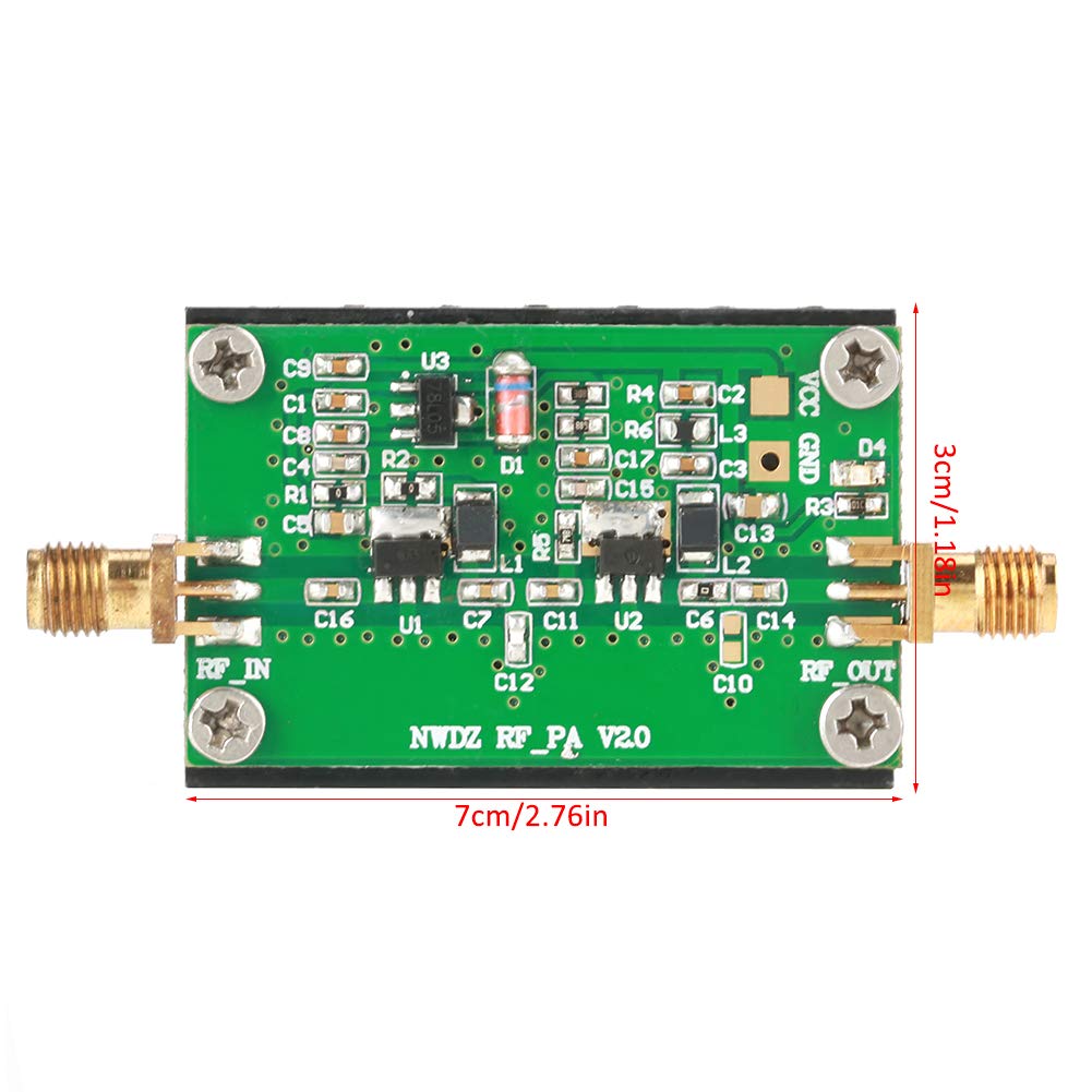 3W HF-Leistungsverstärker 2MHz-700MHz HF-UKW-UHF-FM-Sender HF-Breitband-Verstärker mit hoher Verstär