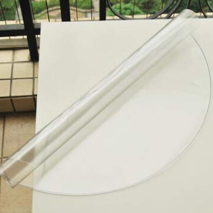 Ever Fairy Runde transparente PVC-Tischdecke 1.5mm/2mm, wasserdicht, Kunststoff, Tischsets, Schreibt