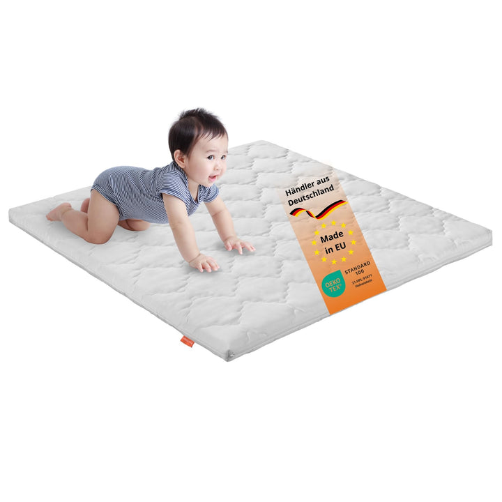 sleepling Laufgittermatratze, Babymatratze Laufstall, Made in EU,100, Bezug waschbar 60 Grad