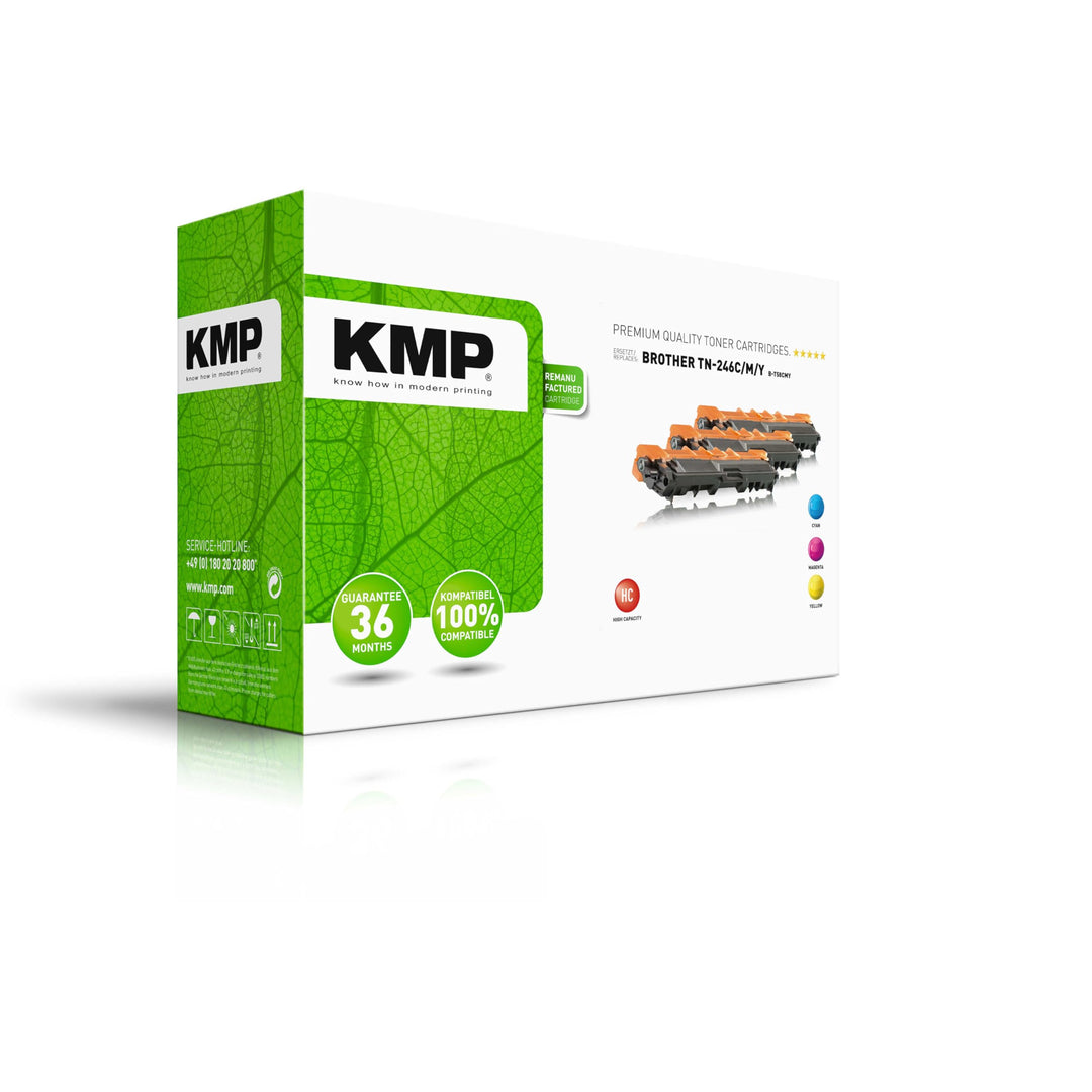 KMP Toner passend für Brother TN246C/M/Y Multipack - für Brother HL-3142CW, DCP-9017CDW, MFC-9142CDN