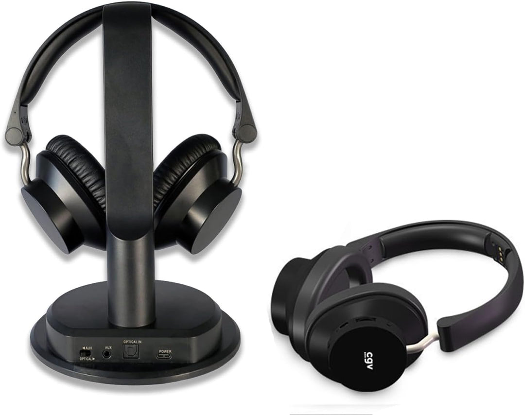 CGV Prelude 3 Duo kabellose TV/HiFi-Kopfhörer, unglaublich bequem, leicht, 35 Stunden Akkulaufzeit