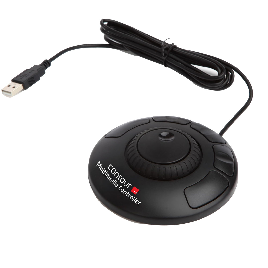 Contour Multimedia Controller Xpress | Ergonomisches Jog Wheel für Video/Music/Bildbearbeitung | USB