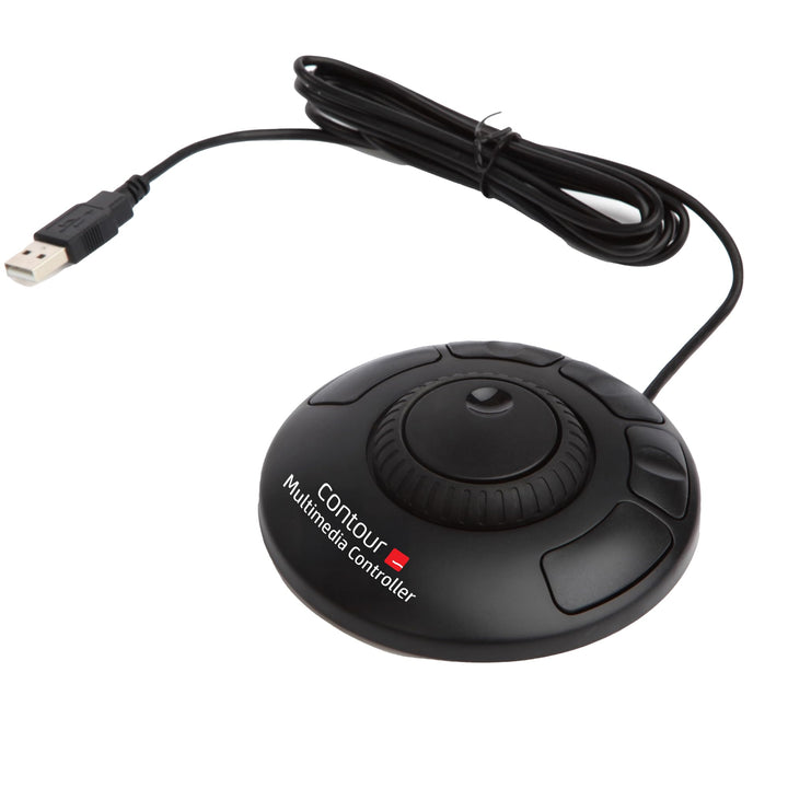 Contour Multimedia Controller Xpress | Ergonomisches Jog Wheel für Video/Music/Bildbearbeitung | USB