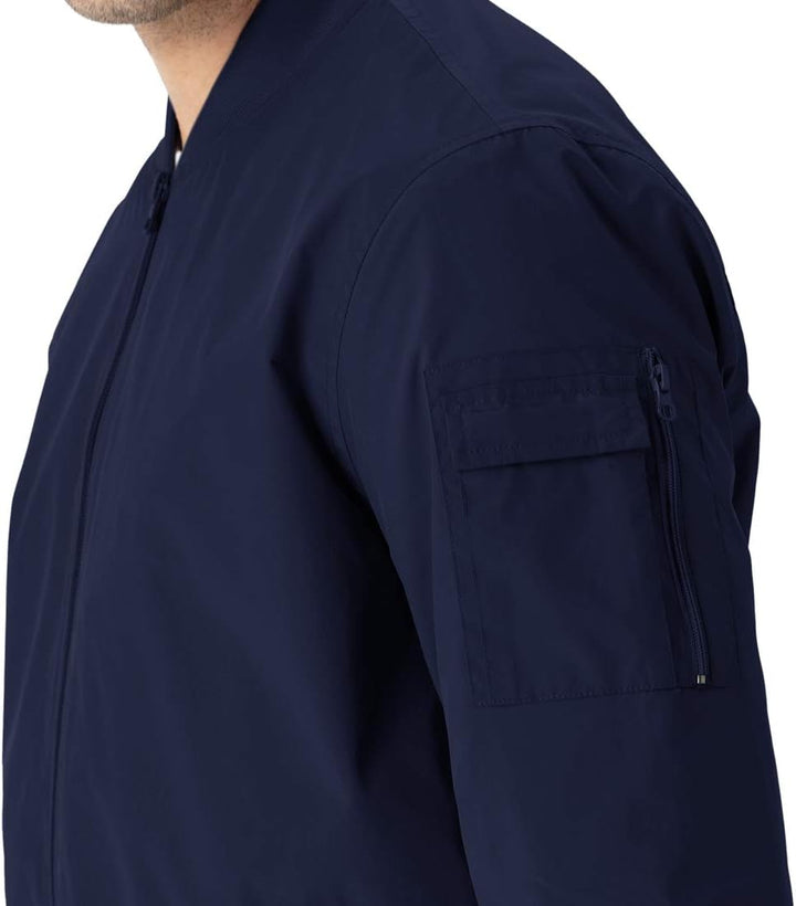 YSENTO Herren Bomberjacke Leichte Übergangsjacke Blouson Windbreaker Stehkragen Baseball Fliegerjack