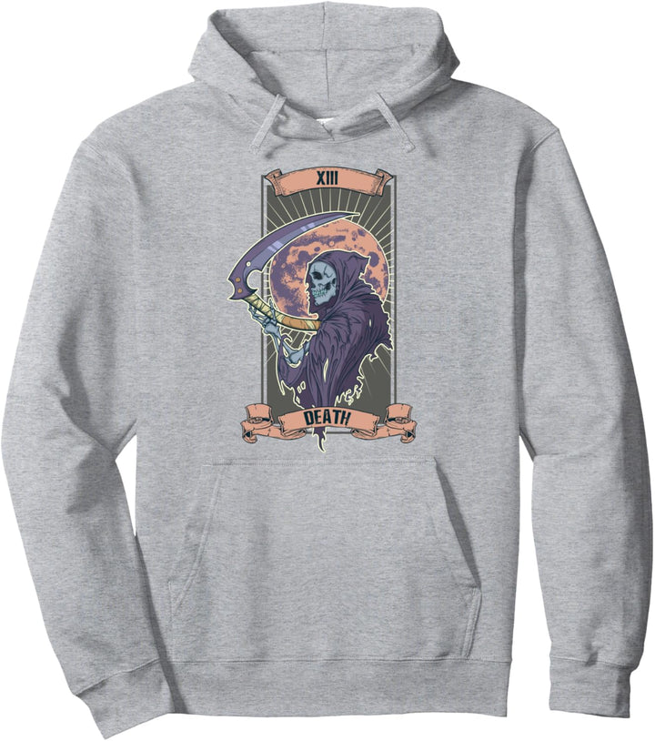 Tarot Karte Death XIII Der Tod Sensenmann Okkult Occult Hexe Pullover Hoodie