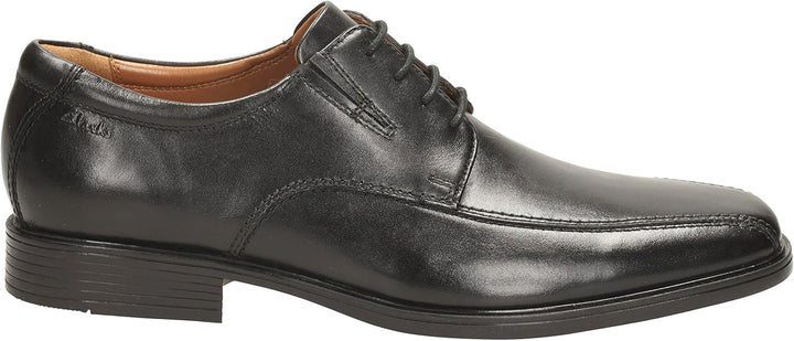 Clarks Herren Tilden Cap Derbys 39.5 EU Black Leather, 39.5 EU Black Leather