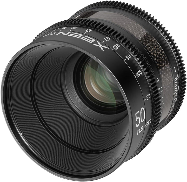 XEEN CF Cinema 50mm T1,5 PL Vollformat – professionelles Cine-Objektiv – Carbon Linsenzylinder – ext