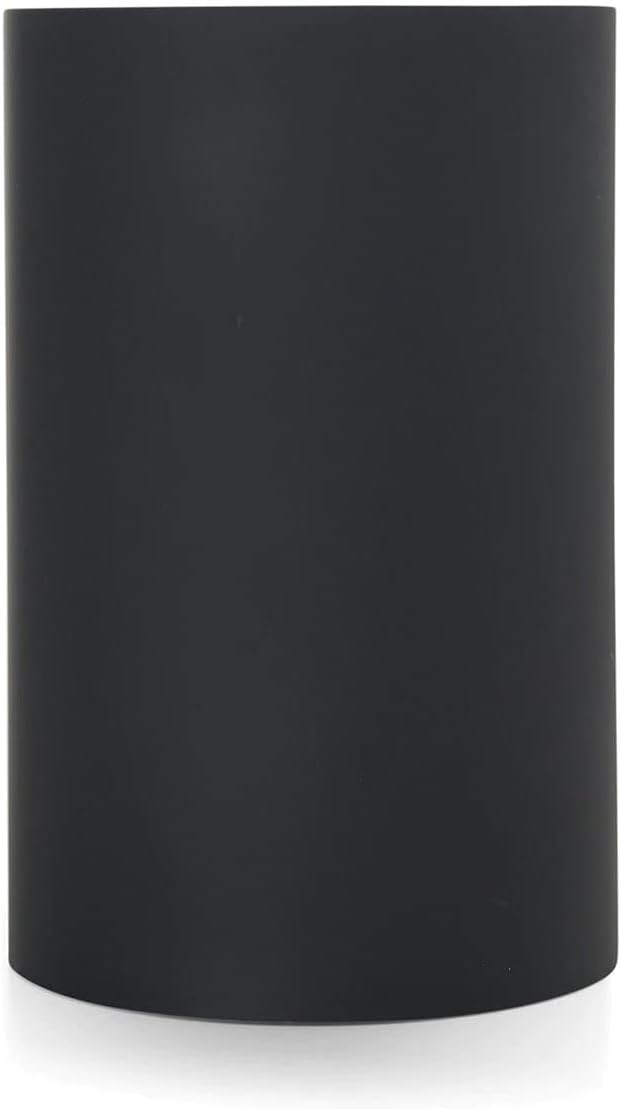 Kartell Papierkorb, Plastik, Schwarz, 25 x 25 x 38 cm Nero, Nero