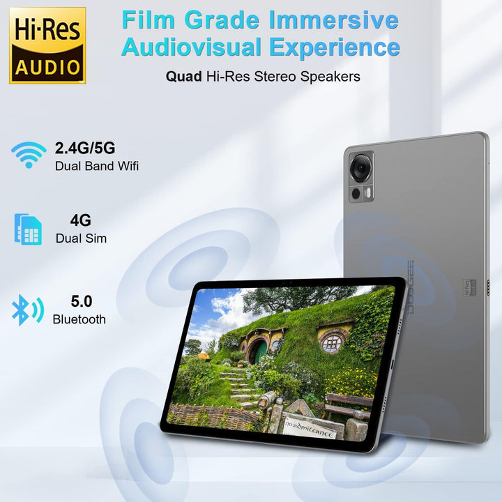 DOOGEE T20 Android Tablet 10,4 Zoll, 15 GB + 256 GB/TF 1 TB Tablet PC 4G LTE + 5G WiFi, 16 MP + 8 MP