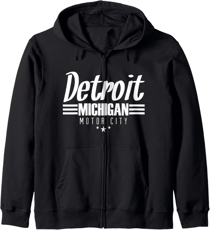 Detroit Michigan Motor City Stars Design Bekleidung Kapuzenjacke