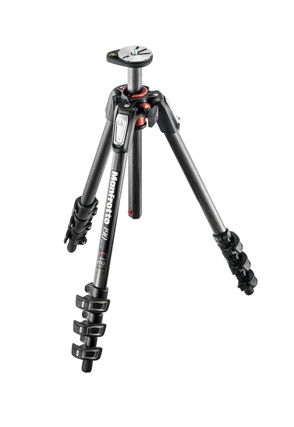 Manfrotto MT190CXPRO4 Carbon Stativ mit 4 Segmenten 4 Segmenten Single, 4 Segmenten Single