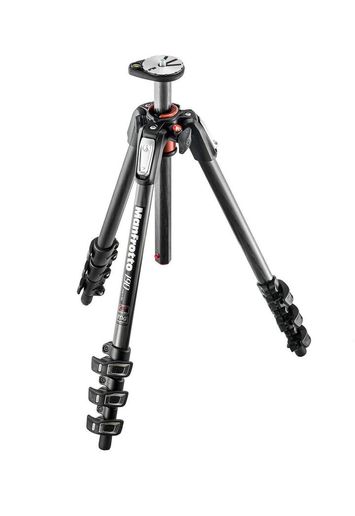 Manfrotto MT190CXPRO4 Carbon Stativ mit 4 Segmenten 4 Segmenten Single, 4 Segmenten Single