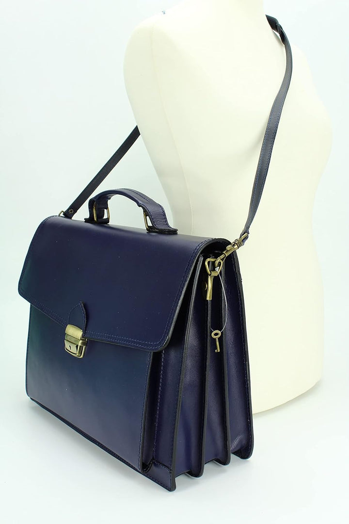 Belli Design Bag D italienische Leder Businesstasche Arbeitstasche Messenger Aktentasche Lehrertasch