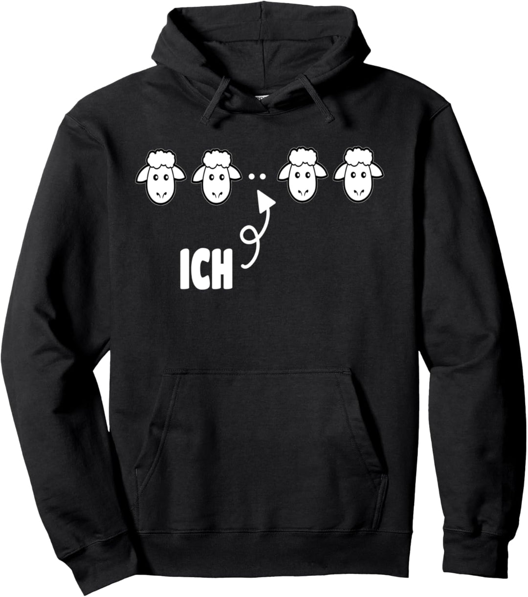 Schwarzes Schafe der Familie Lustiges Design Geschenkidee Pullover Hoodie