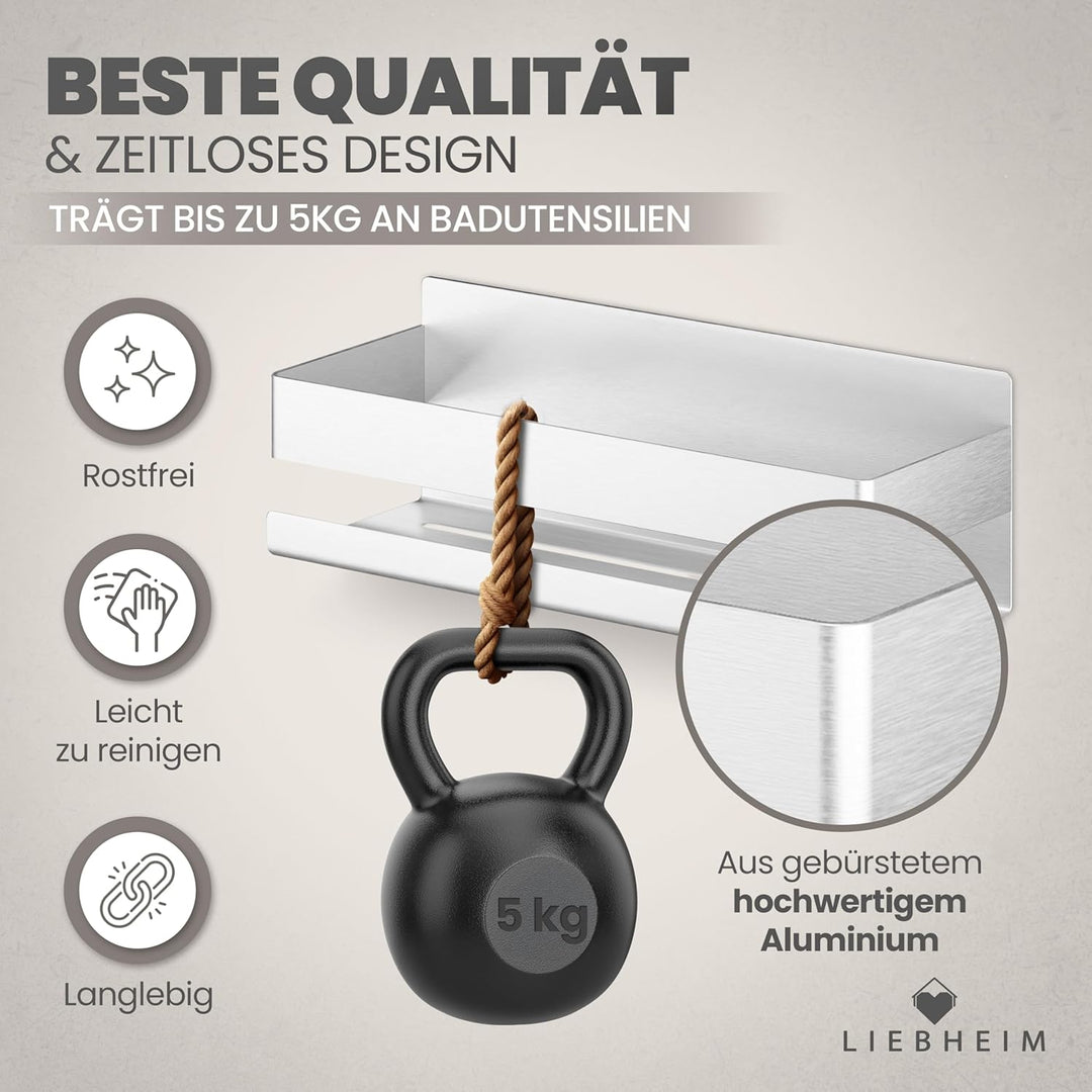 Duschablage Ohne Bohren - Badregal - Badezimmer Organizer - Duschregal - Bad Organizer - Badezimmer