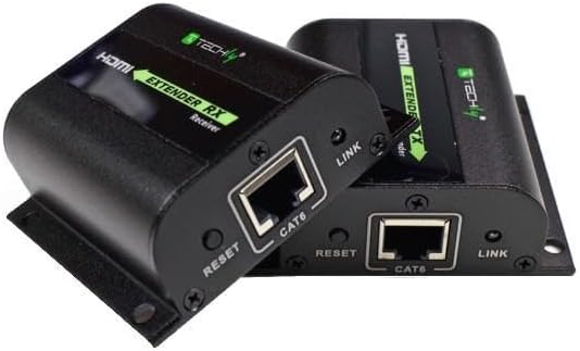 Techly IDATA-EXT-E70I HDMI Extender mit IR, 60m Schwarz