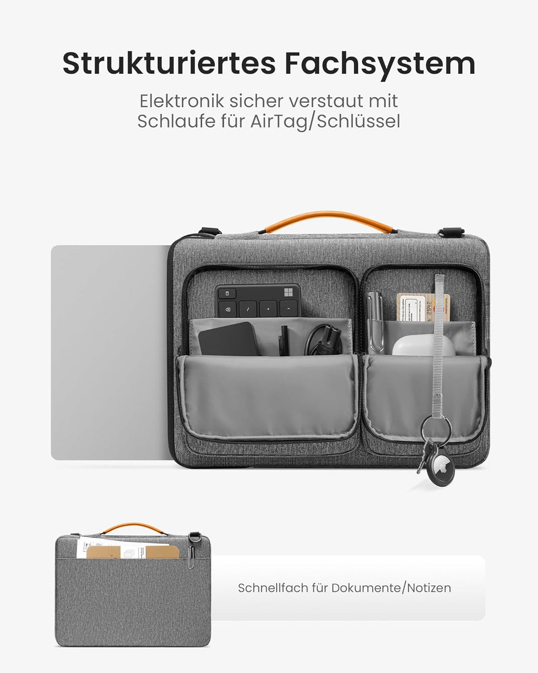 tomtoc 15,6 Zoll Tasche Hülle für 15,6" Acer Aspire/Nitro 5, 15.6 Lenovo IdeaPad, HP Pavilion/Envy,