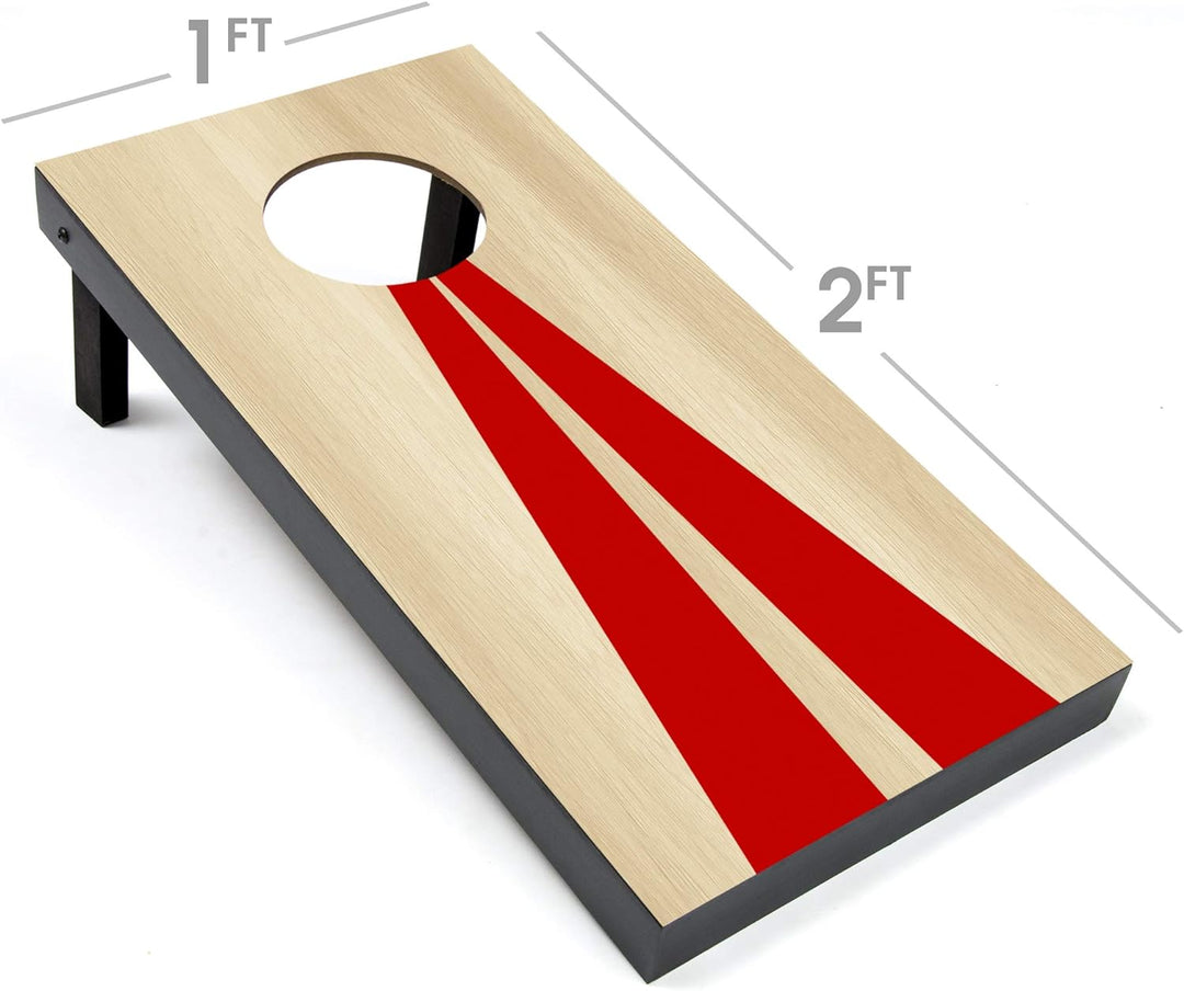GoSports Cornhole Spielset mit 6 Sitzsäcken, tragbar, ideal zum Spielen im Innen- und Aussenbereich